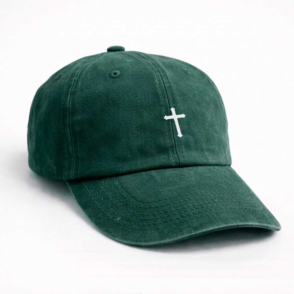 Gorra Drill Lavado Cruz Blanca