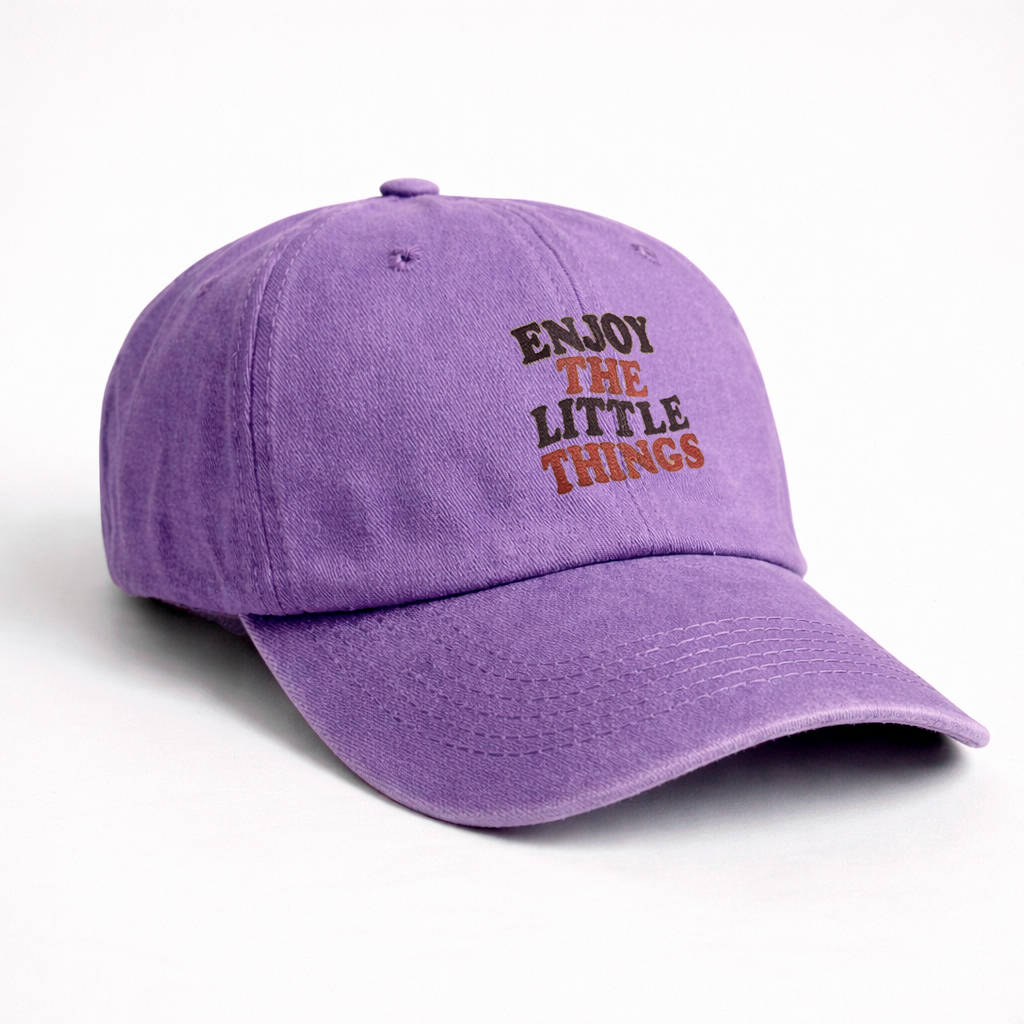 Gorra Drill Lavado "Enjoy The Little Things"