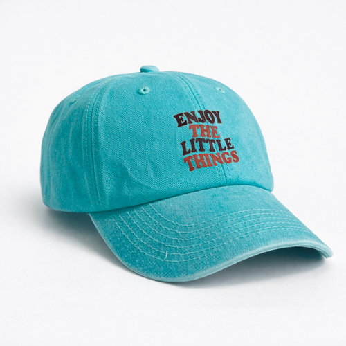 Gorra Drill Lavado "Enjoy The Little Things"