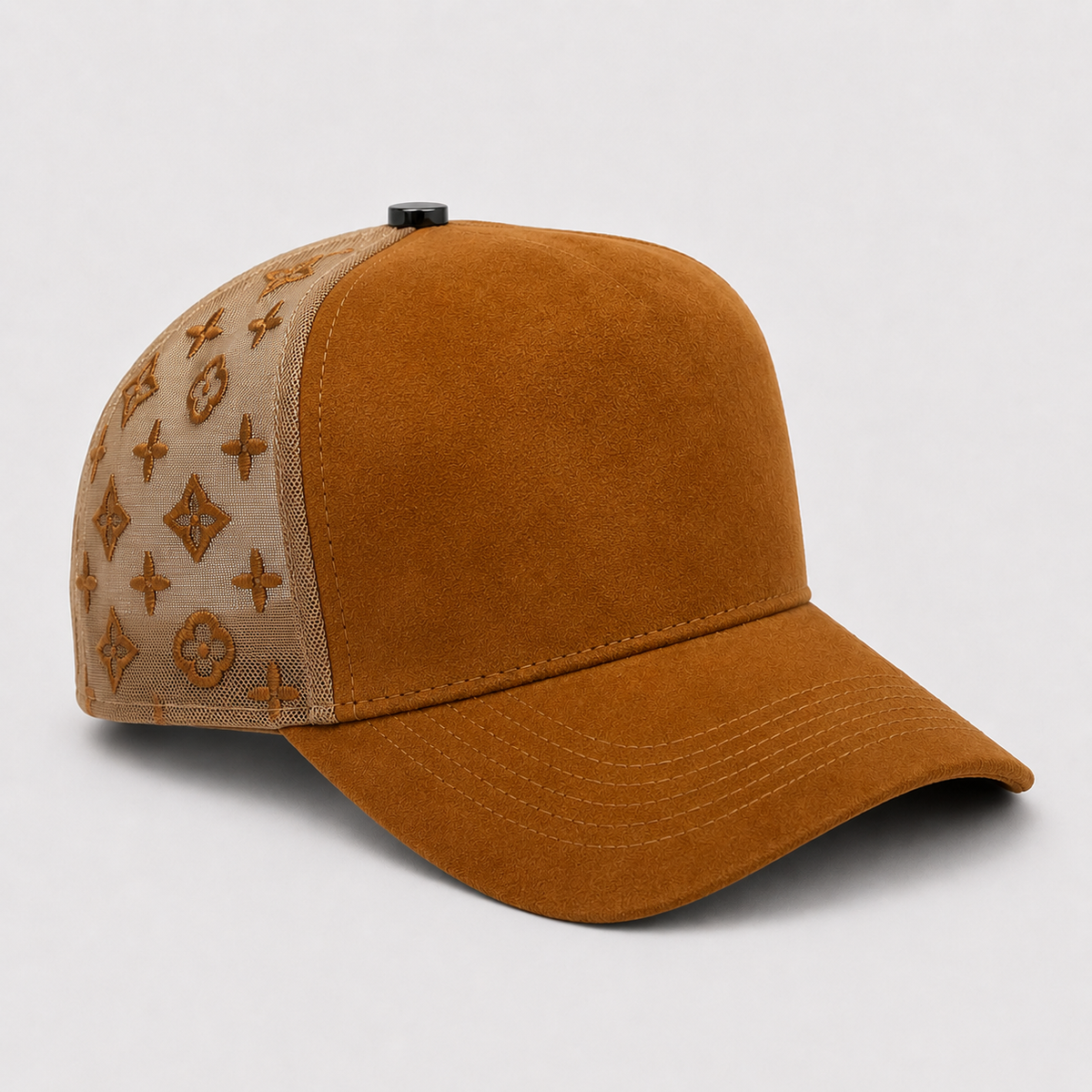 GORRA GAMUZA TRUCKER MONOGRAMA