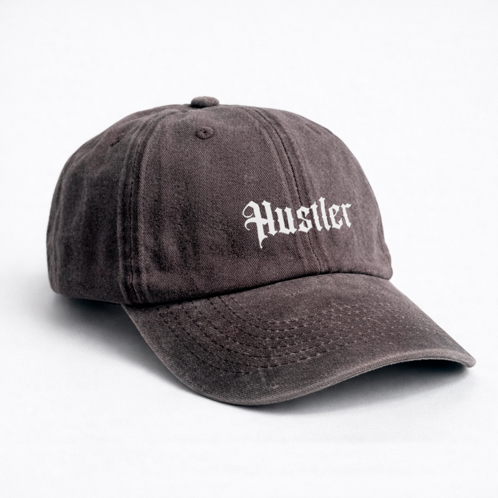 Gorra Drill Lavado "Hustle"