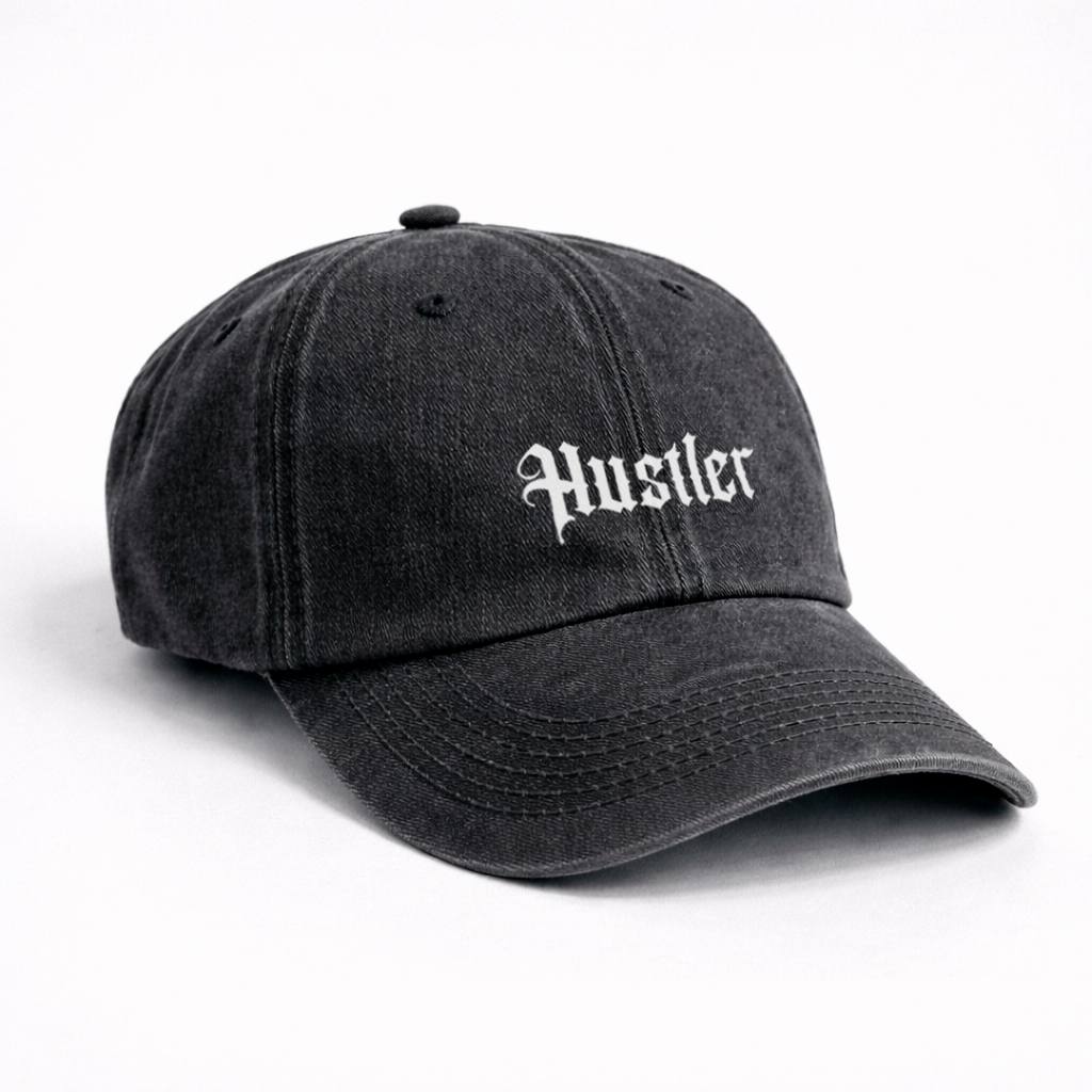 Gorra Drill Lavado "Hustle"