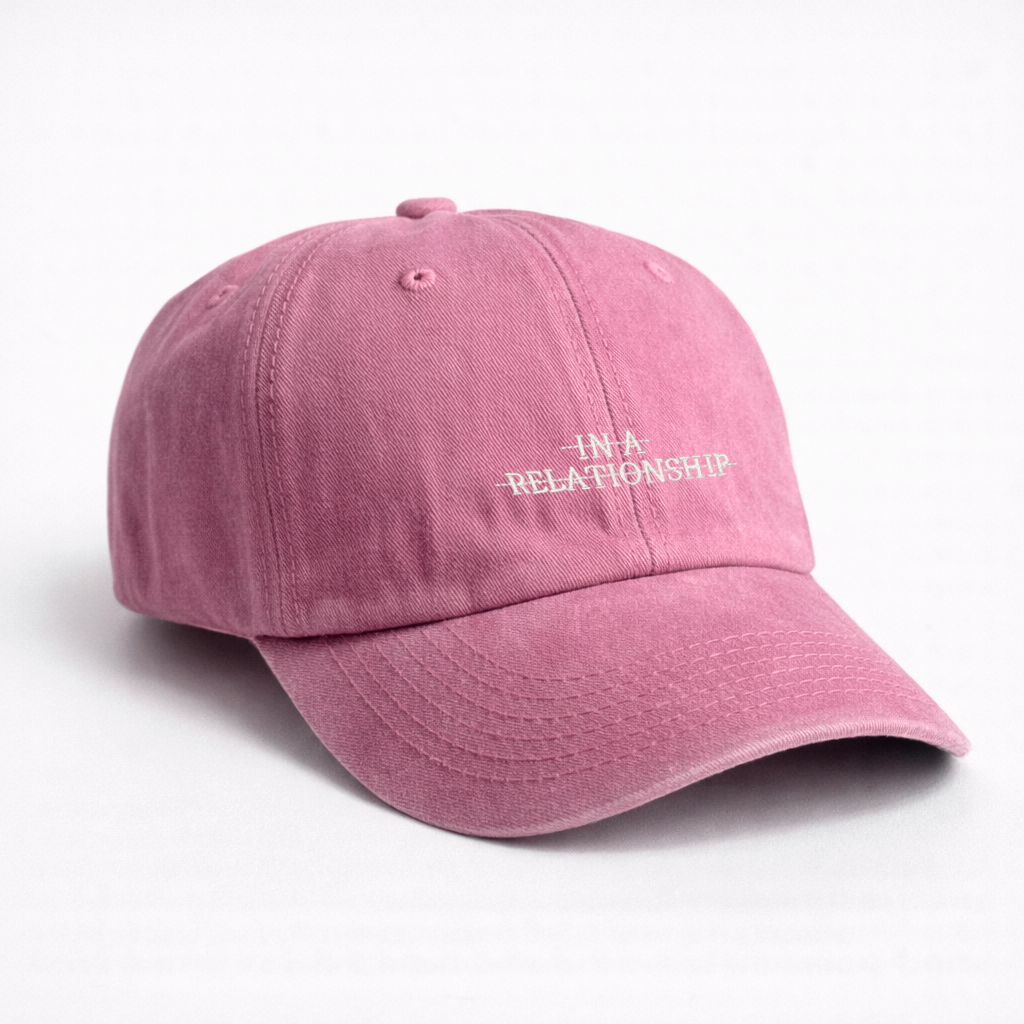 Gorra Drill Lavado "In A Relationship"