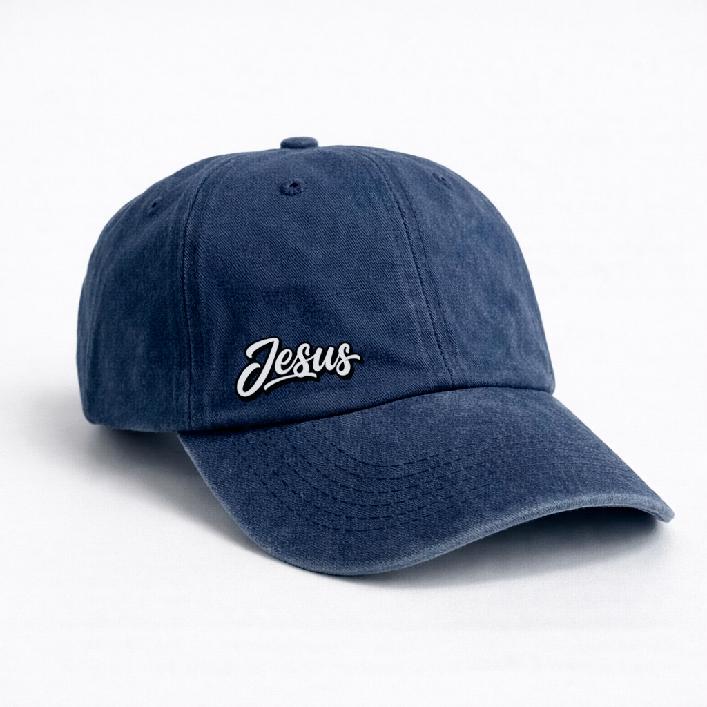 Gorra Drill Lavado Jesús Fondo