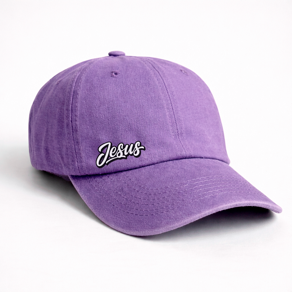 Gorra Drill Lavado Jesús Fondo