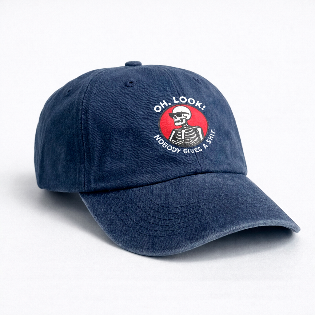 Gorra Drill Lavado "Nobody Gives A S**t"