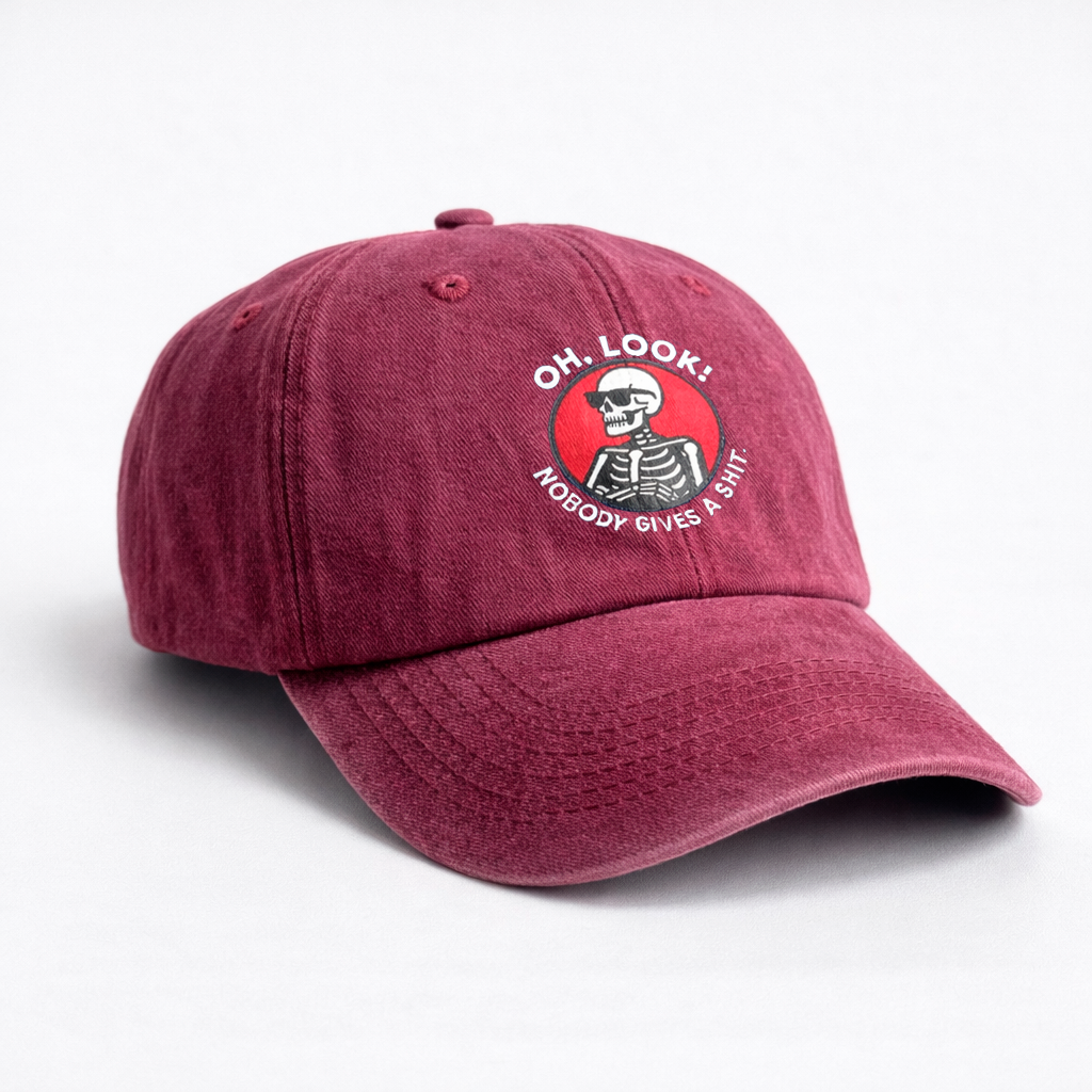 Gorra Drill Lavado "Nobody Gives A S**t"