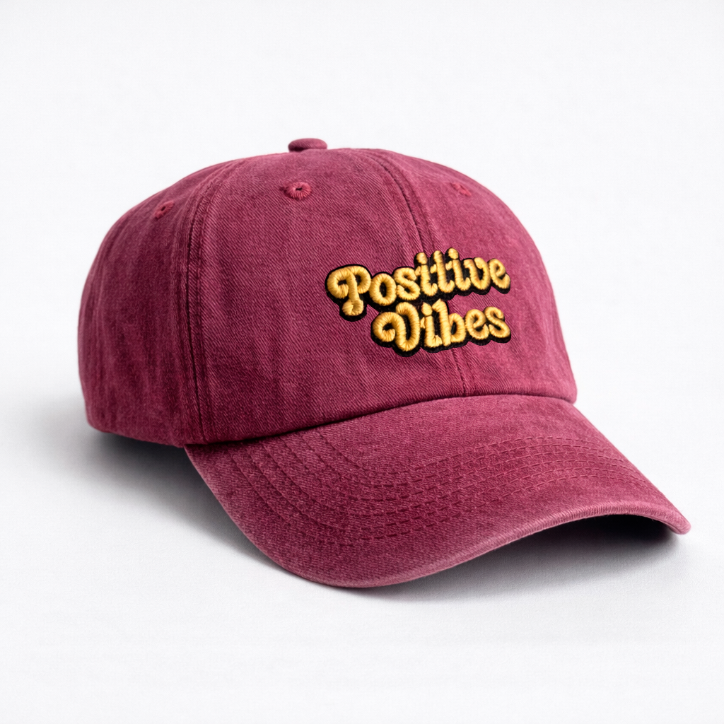 Gorra Drill Lavado Vibras Positivas