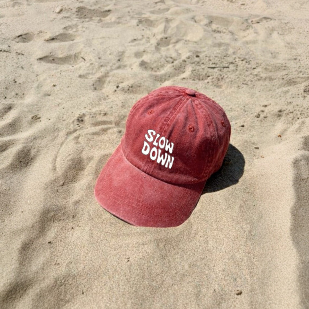 Gorra Drill Lavado "Slow Down"