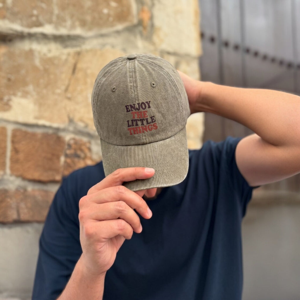 Gorra Drill Lavado "Enjoy The Little Things"