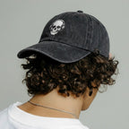 Gorra Drill Lavado Calavera Musical